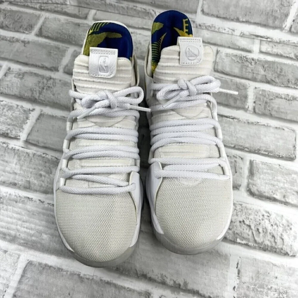 Nike Zoom White KD10 LMTD NBA Golden State Warriors Size 6.5 Y